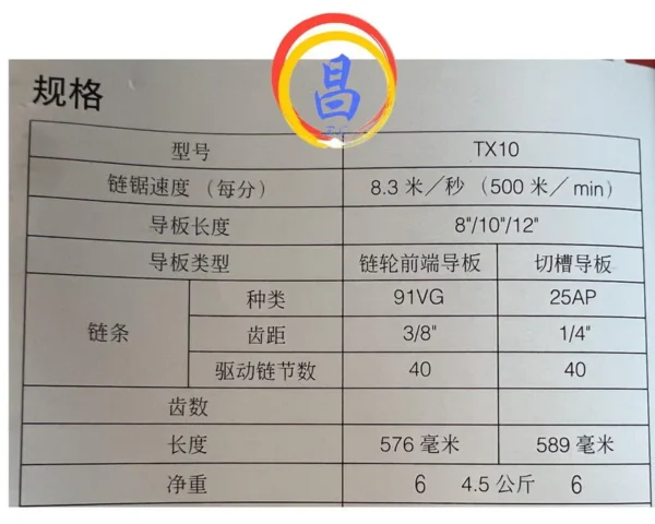 日昌五金 附發票 可通用牧田18V電池 附收納盒 12吋電動鏈鋸機 12吋電鋸 12吋電動鋸 12"鏈鋸機：圖片 8