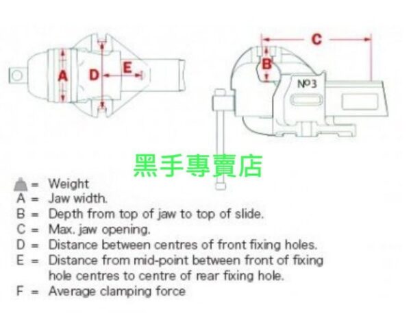 黑手專賣店 附發票 強力型 英國 IRWIN 6吋強力型橫式萬力 6吋橫萬力 6吋虎鉗 虎鉗萬力 萬力虎鉗 6"橫萬力