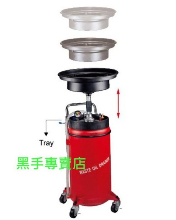 黑手專賣店 附發票 台製外銷品 狼頭牌 氣動升降式儲油機 T-80D 廢油機 污油儲油機 廢油處理機 升降式廢油桶