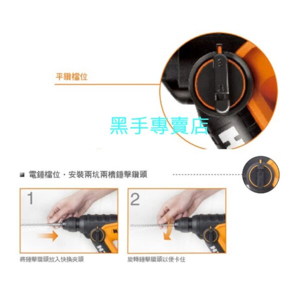 黑手專賣店 附發票 原廠保固 德國威克士 WORX WX382 12V鋰電電錘鑽 免出力四溝鎚鑽 免出力4溝槌鑽 電鎚鑽