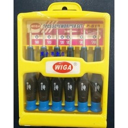 黑手專賣店  附發票  WIGA 台灣製造 鐘錶起子 精密起子 止滑握柄 星型起子 6支組 P-613