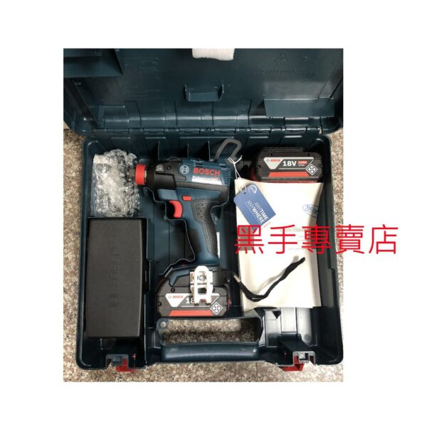 黑手專賣店 附發票 雙4.0AH電池 德國BOSCH GDX18V-EC 二用型無刷鋰電衝擊起子+電動板手機