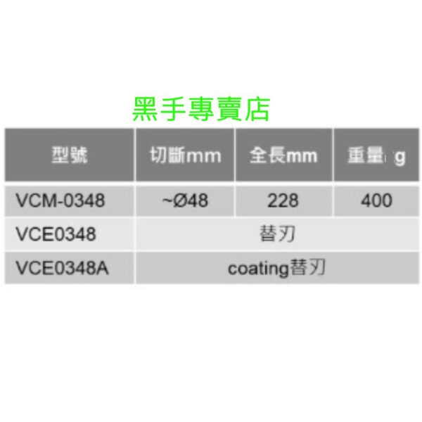 黑手專賣店 附發票日本MCC VCM-0348 電設用塑管剪刀 PVC塑膠管剪刀 水管剪刀 切管刀 壓條剪刀 線槽剪刀