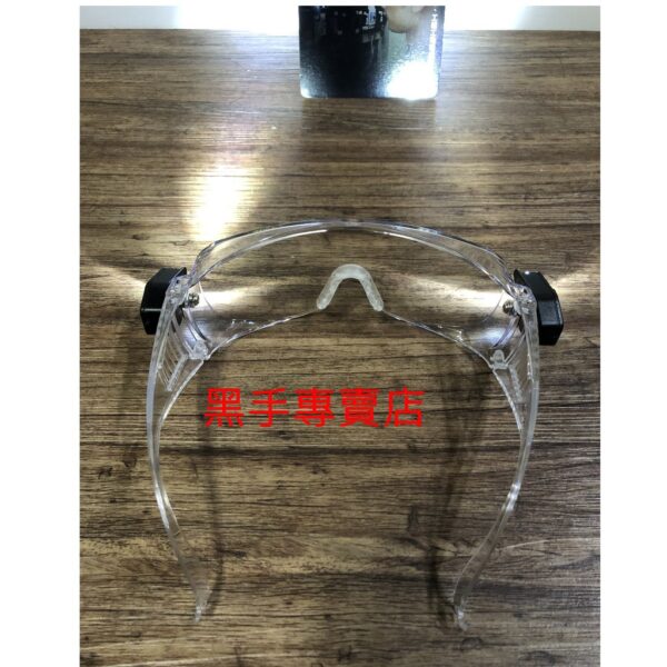 黑手專賣店 附發票 可搭配眼鏡一起配戴 OPO 歐堡牌 附LED燈耐衝擊安全護目鏡 LED燈安全眼鏡 可照明安全眼鏡