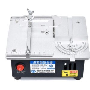 黑手專賣店 附發票 桌上型 鋸片升降 角度推尺 小型切割機 模型小電鋸 鋁合金 機體 模型加工 小台鋸 鋸台