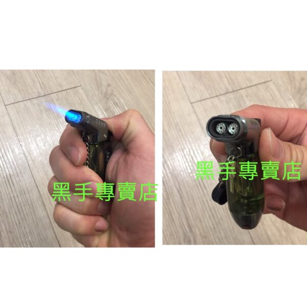 黑手專賣店 附發票 可達1300度 可填充瓦斯 雙噴火口噴射打火機 防風打火機 迷你噴火槍