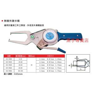 黑手專賣店 附發票 台灣外銷品牌 附表外測卡規 附錶外測卡規