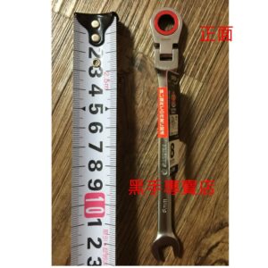 黑手專賣店 附發票 外銷日本品 SAKURA 標準活動型8mm搖頭棘輪梅開板手  非貝印搖頭棘輪梅開板手