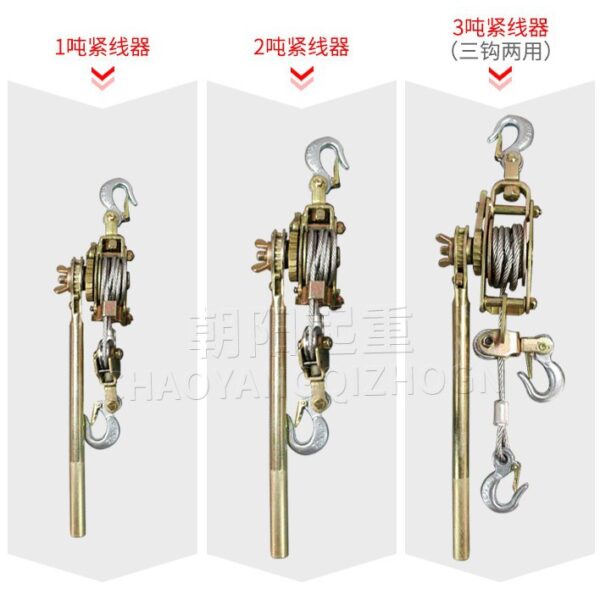 黑手專賣店  附發票 日式 緊線器 鋼絲繩拉緊器 手動電力拉線器 卡線器夾頭 電纜夾線器