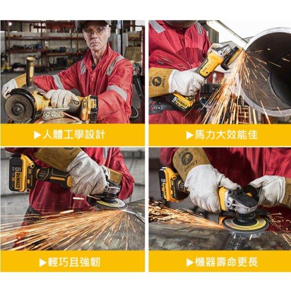 日昌五金含稅 正公司貨有保固 DEWALT 得偉 20V 無刷4吋砂輪機 DCG405B DCG405P2 DCG4