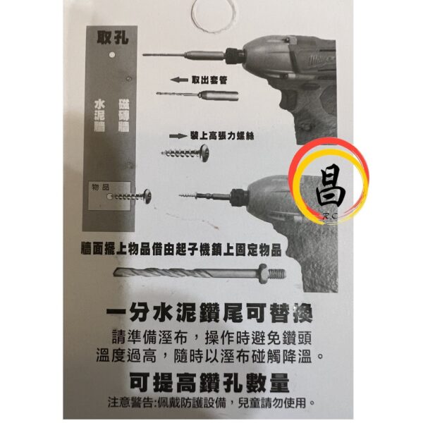 日昌五金 附發票 採用德國鎢鋼 SHELL 萬用小蜜蜂鑽頭 1分鑽兼鎖 替換式水泥鑽尾 SL-110 SL-103