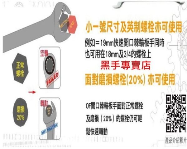 黑手專賣店 附發票 ZEALUX銳樂工具 開口棘輪板手 滑牙螺帽可轉 棘輪梅開板手組 快速板手組 棘輪板手組 開口板手