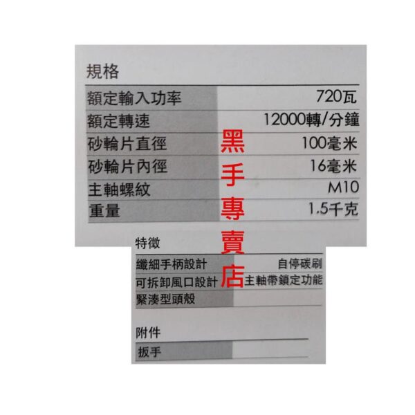 日昌五金 含稅 WORX威克士 附把手 WU800A 砂輪機 TS認證 磨切 研磨 角磨機 100MM 720W 細手