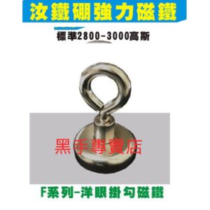 黑手專賣店 附發票 尺寸齊全 不銹鋼材質掛勾 洋眼掛勾磁鐵 不鏽鋼強力磁鐵掛勾 強力吸鐵掛勾 掛勾式強力磁鐵