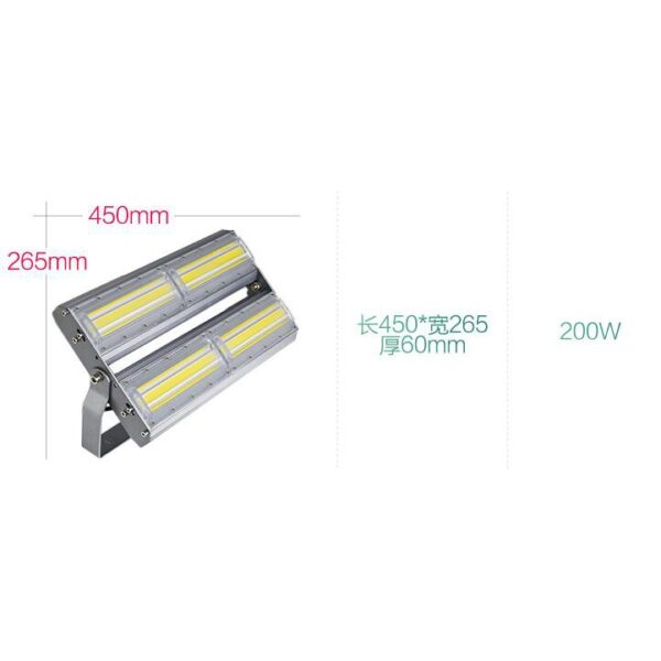 黑手專賣店 附發票 50~300W 高亮度 LED 芯片 COB 全電壓 照明燈 探照燈 廣場燈 戶外防水不銹鋼 結構
