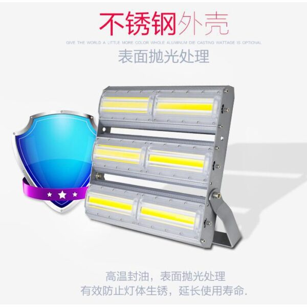黑手專賣店 附發票 50~300W 高亮度 LED 芯片 COB 全電壓 照明燈 探照燈 廣場燈 戶外防水不銹鋼 結構