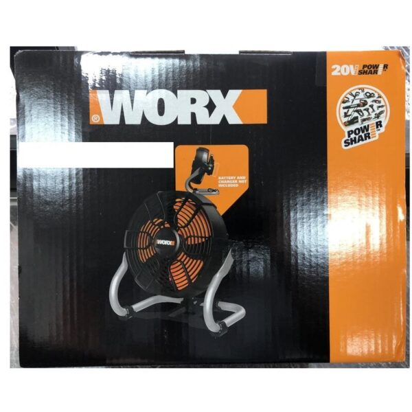 日昌五金 附發票 威克士WORX WX095 交流直流二用 20V充電電風扇 雙速切換手提電扇 攜帶型電風扇 充電風扇