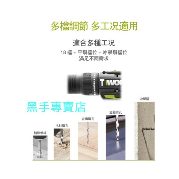 黑手專賣店 附發票 原廠保固 WORX威克士 WU179 20V鋰電衝擊鑽 衝擊起子機 震動電鑽起子機 電動起子機