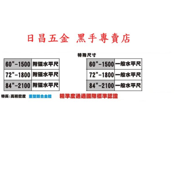 黑手專賣店 附發票採用德國製水泡 耐摔型水平尺 台灣製 Tenda 黑熊牌 附磁水平尺 一般無磁水平尺 高透水平尺