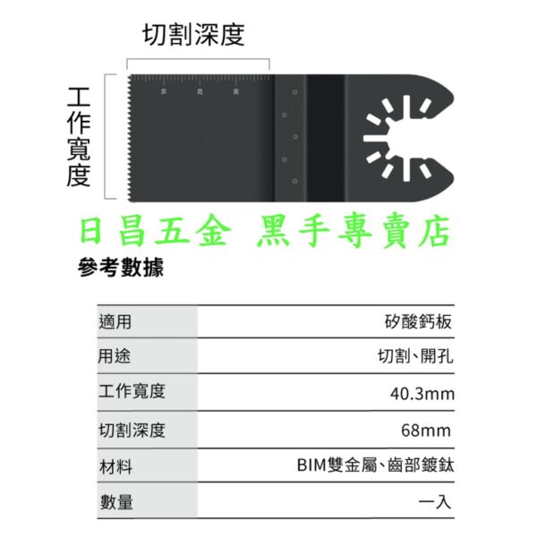 黑手專賣店 附發票 六倍耐用 齒部鍍鈦 木+釘+矽酸鈣板專用刀 日本星 SJ-40.3T 磨切機鋸片 磨切機刀片