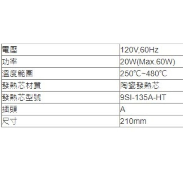 黑手專賣店 附發票台灣寶工 Pro'sKit SI-135A 250-480°C可調溫焊寶烙鐵 20W~60W電烙鐵