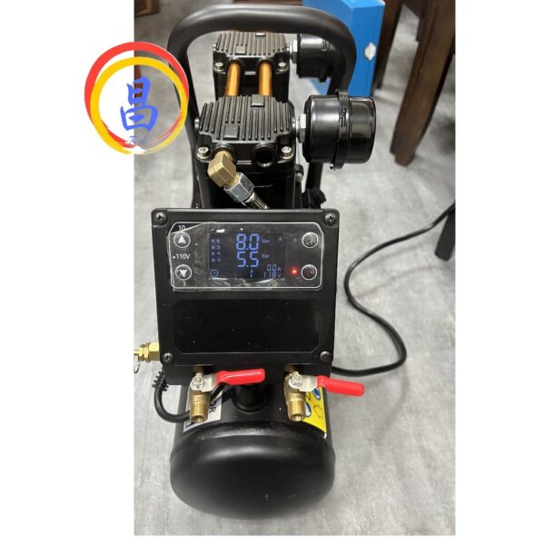 日昌五金 附發票 新型智能面板可調整風壓大小 KOMOTA 2.5HP10L無油空壓機 無油風車 無油靜音空壓機靜音風車