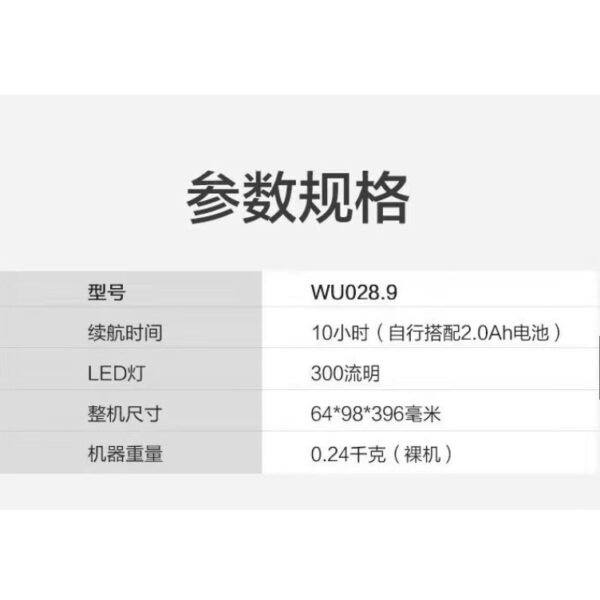 日昌五金 附發票 威克士 WORX WU028 單主機 綠標 LED工作燈 LED蛇管燈 檯燈 LED探照燈