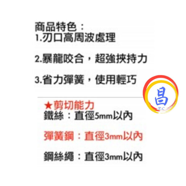 日昌五金 附發票 超耐品牌 IN-207 暴龍咬合超強夾力 6吋尖嘴暴龍鉗 6吋尖嘴鉗 6"尖嘴鉗 6吋尖口鉗