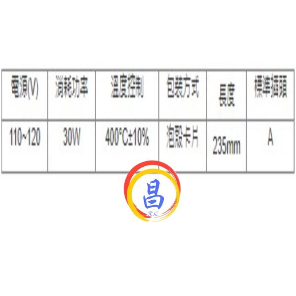 日昌五金 附發票 寶工 Pro'skit 30W電烙鐵 8PK-S118A 耐氧化烙鐵 附防熱套 110V電烙鐵