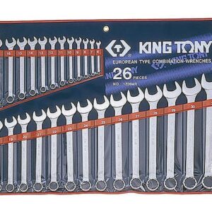 = 黑手專賣店 = 附發票 原廠藍帶工具 KING TONY 公制 26件組 梅開板手組 梅花板手 1226MR