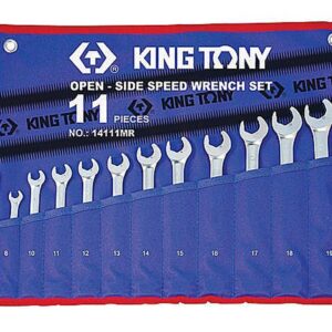 黑手專賣店 附發票 KING TONY 11件式 開口快速梅開板手組 快速板手組 快速開口板手組 14111MR