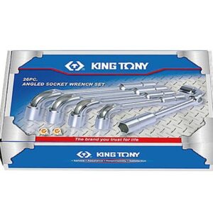 黑手專賣店 附發票KING TONY 2用型26支組 6角+12角 煙斗套筒扳手 煙斗板手 彎式套筒 梅開板手 1826