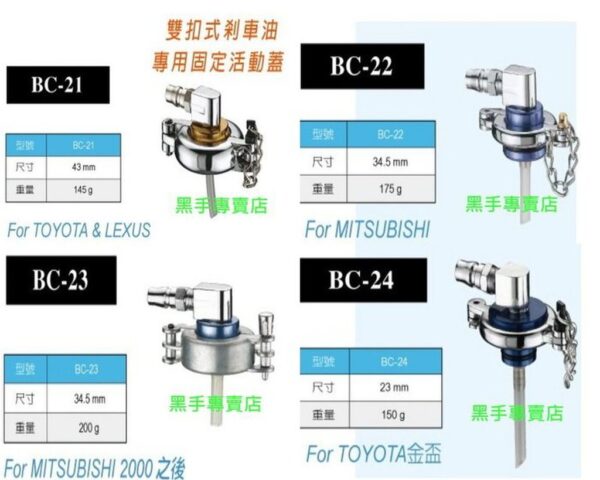 黑手專賣店 附發票 台製外銷品 狼頭牌 WH-505CB 鋅合金材質 剎車油蓋組 雙扣式剎車油蓋 剎車油固定活動蓋