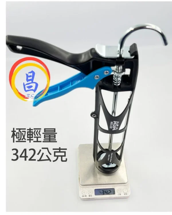 日昌五金 附發票 台灣製 ASA WG-330 尼龍碳纖維輕量矽利康槍 12倍槓桿超省力 342g重超輕量化：圖片 7