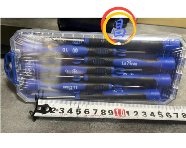 日昌五金 附發票 LABEAR 樂博 精密星型起子組 7入星型起子 精密起子 星型 附磁 防滑 精密螺絲刀：圖片 2