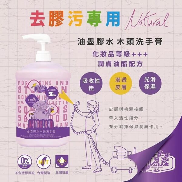 日昌 含稅 木易潔 油漆洗手膏 去油污 膠污 膠水 矽利康 油性漆 環保 護手配方 AB膠 塑膠油 環氧樹脂 職人專用：圖片 5