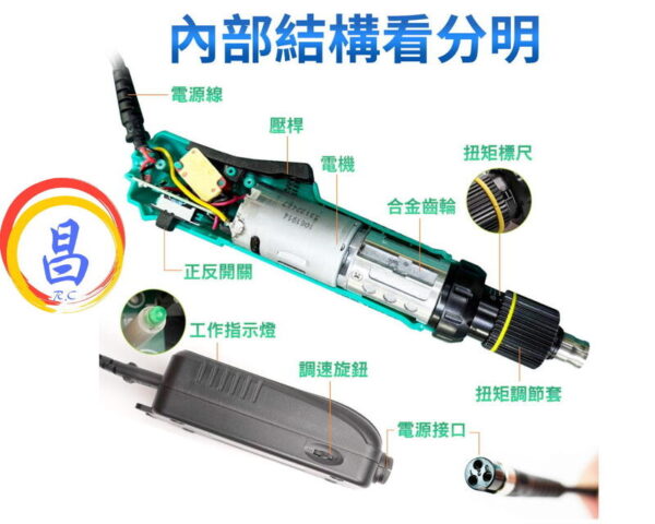 日昌五金 附發票 Pro’sKit 台灣寶工 PT-32030D 半自動剎車調速電動起子 電動螺絲刀 調扭電動起子機：圖片 7
