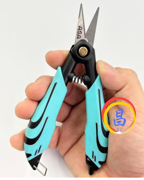 日昌五金 ASA KVS150克維拉纖維專用剪刀 釣魚剪刀專為碳素線碳纖維線PE線尼龍線軟碳素原絲線Pe線合成碳纖線：圖片 8
