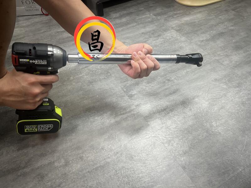 日昌五金 含稅 4分頭偏置延長扳手扳手延長器適配器鐵放大器多功能手動工具適用於家庭雜工車間緊 棘輪扳手 手自一件式加長棘輪扳手:圖片 5