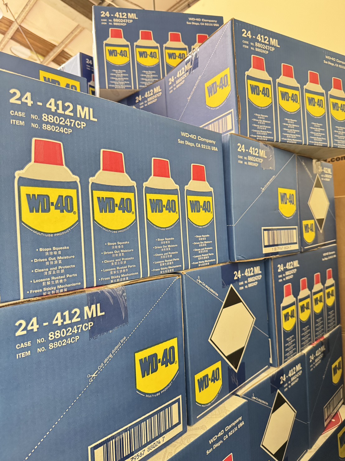 日昌五金 含稅 整箱賣場 WD40 防鏽油 412ml 412ML 整箱24瓶 (一般款):圖片 2