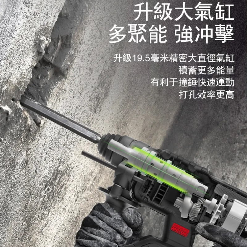 含稅 WORX 威克士 WU387 無刷鎚鑽 免出力 鋰電 鎚鑽 20V 衝擊電鑽 陀螺儀 防扭 電錘 電鎬:圖片 4