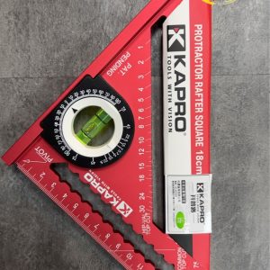 黑手專賣店 含稅 KAPRO 449 鋁三角止規 18CM+水平儀 開普路 三角尺 量尺