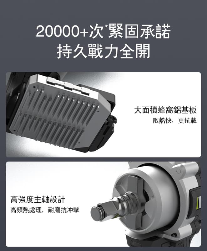 黑手專賣 含稅 威克士 WU271 20V 無刷衝擊扳手(1200Nm) 衝擊 四分扳手 正轉1000Nm 恆扭技術:圖片 6