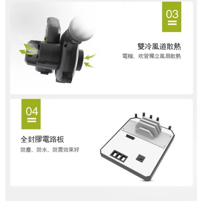 含稅 威克士 WU230S 無刷吹風機 WU230升級無刷 鼓風機 吹塵 3檔可調速 無碳刷馬達:圖片 5