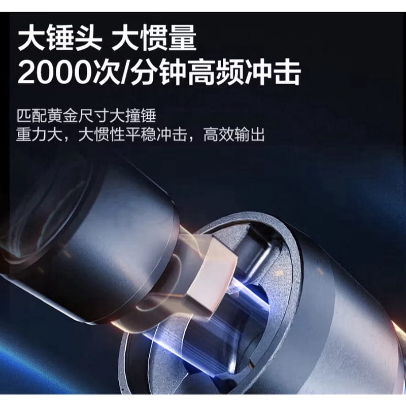含稅 威克士 WHB34 3/4頭 6分頭 1900牛頓米 大砲扳手 衝擊扳手 電動扳手 Megaforce:圖片 3