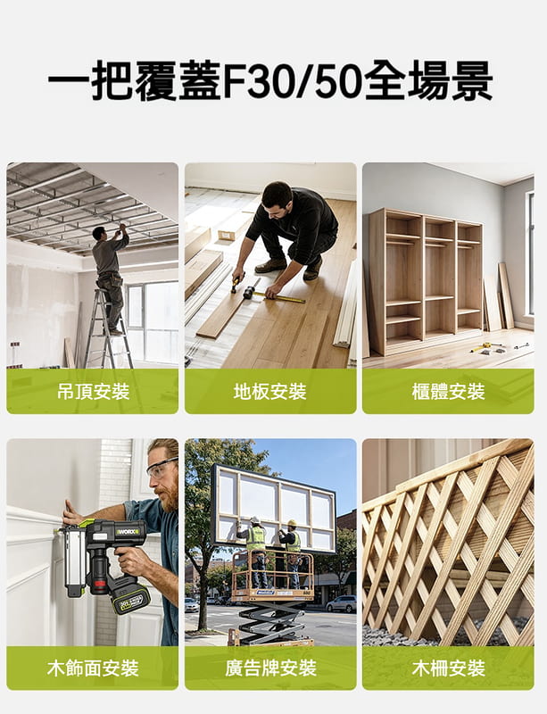 含稅 威克士 WU846 無刷鋰電 F50直釘槍 無刷釘槍 F30釘槍 鋰電釘槍 F30 /F50 通用:圖片 4