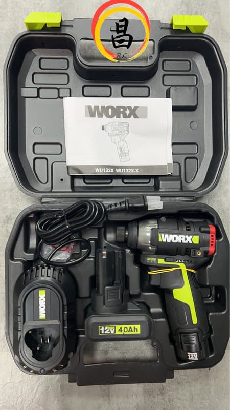 日昌五金 含稅 含稅 WORX WU132X.5 12V 衝擊起子機 2.0+4.0AH 升級款 手電鑽 起子:圖片 6