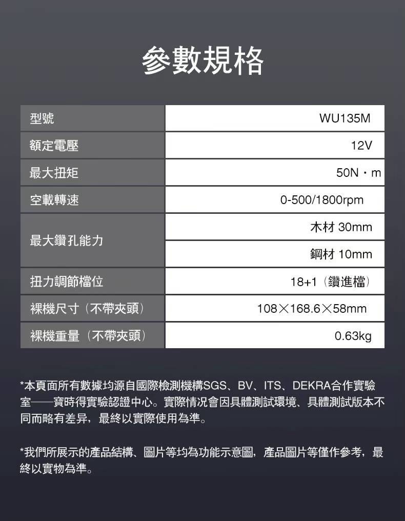 含稅 WORX 威克士 WU135M 12V 無刷 多頭輕量電鑽 多頭迷你電鑽 無刷起子機 多頭型 可換頭:圖片 7